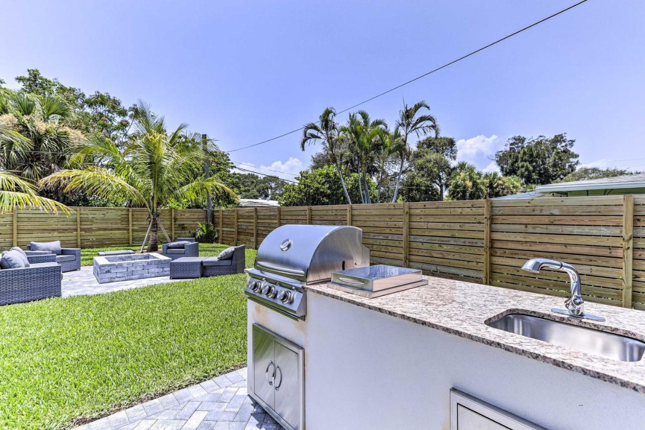 Beach House With Outdoor Kitchen, Walk To Coast Какао-Бич Экстерьер фото
